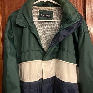 Vintage 90s Expeditions Lined Windbreaker Jacket Outdoor Sport Tech  Colorblock
